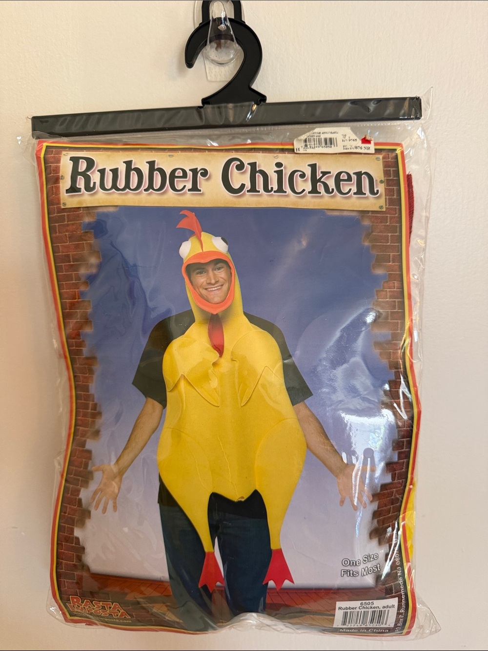 Rubber Chicken Adult Costume - Yellow Chicken Outfit one size fits most